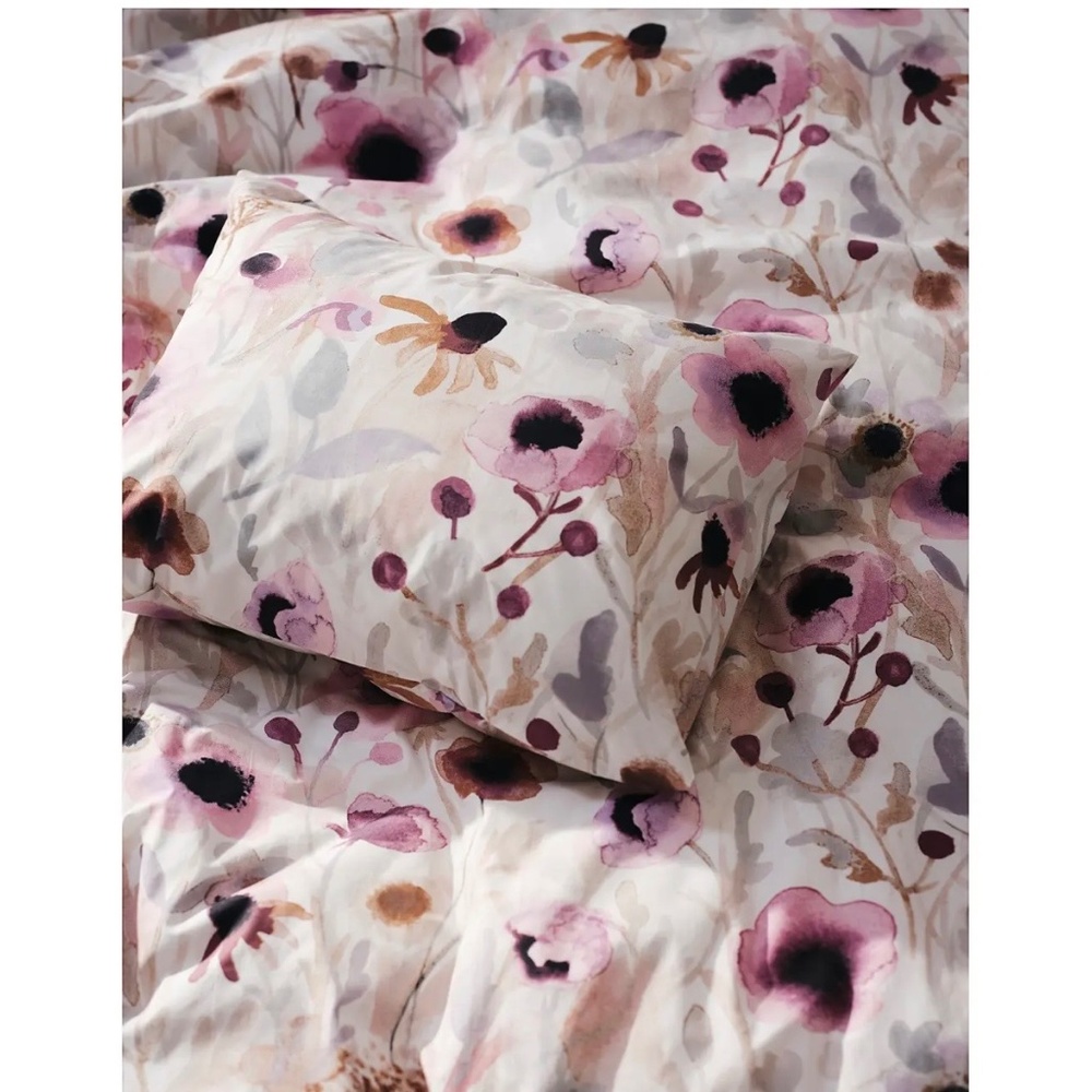 NEW! IKEA LÖNNHÖSTMAL King Duvet Cover Set with 2 pillowcases